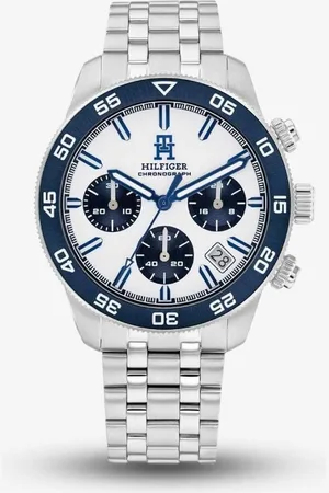 Tommy Hilfiger TH85 Silver Chronograph Watch 1792157 - - One Size