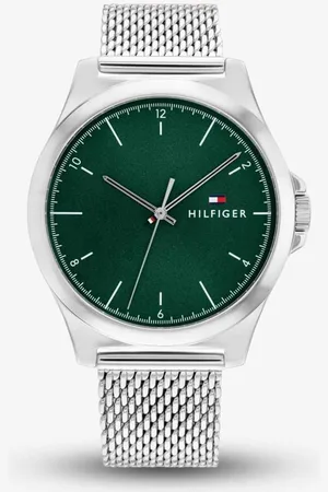 Tommy Hilfiger Norris Green Dial Mesh Watch 1710548 - - One Size