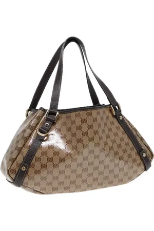 Gucci Preloved GG Plus Shoulder Bag Womens - Gold - - One Size