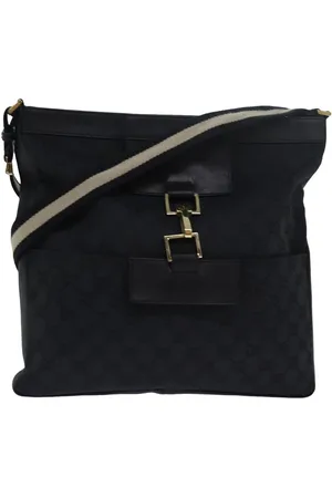 Gucci Preloved GG Plus Messenger Bag Canvas Women Shoulder Bags - One Size
