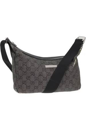 Gucci Preloved GG Plus Shoulder Bag Crossbody Style Women - Gray - - One Size