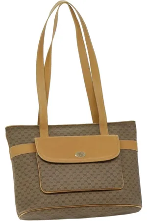 Gucci Preloved GG Plus Tote Brown Womens Bag - One Size