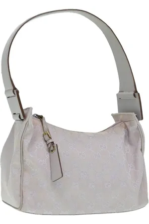 Gucci Preloved GG Canvas Shoulder Bag OffWhite Women - - One Size