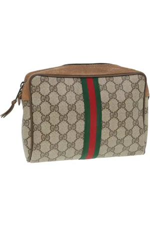 Gucci Preloved Vintage GG Supreme Cosmetic Case Womens - Bag - One Size