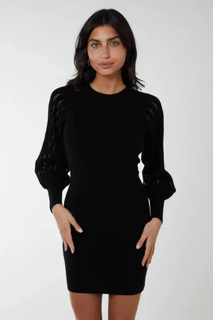 Blue Vanilla Womens Cut Out Sleeve Bodycon Dress - - L