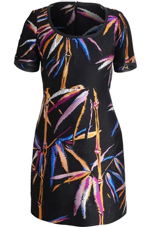 Emilio Pucci Preloved Printed Shift Dress Short Sleeves Women - Mini - 8