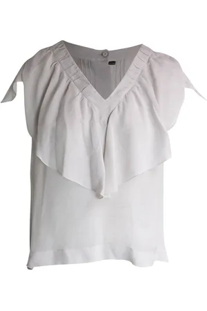 Fendi Preloved Ruffled VNeck Blouse Women - - S