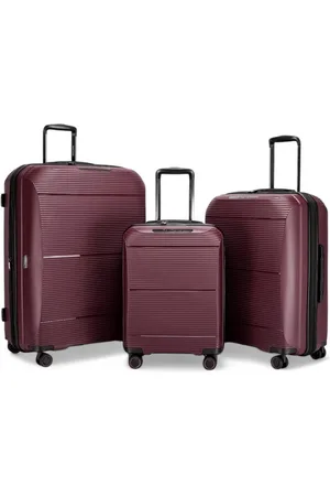 Infinity Expandable Hard Shell PP 8 Wheel Luggage Travel Cabin Holiday Bags Suitcase Set - - Medium