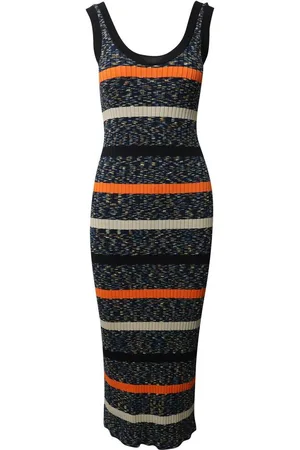 Missoni Preloved Ribbed Knit Maxi Dress Women - Multicolor Midi - XS