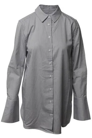 Equipment Preloved Pinstripe Cotton ButtonDown Shirt Women - - L