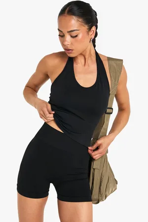 Boohoo Womens Bum Scrunch Seamless Sculpt Cycling Short - - M