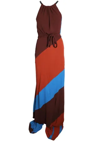 Bottega Veneta Preloved Colorblocked Maxi Dress Women - Multicolor - 42