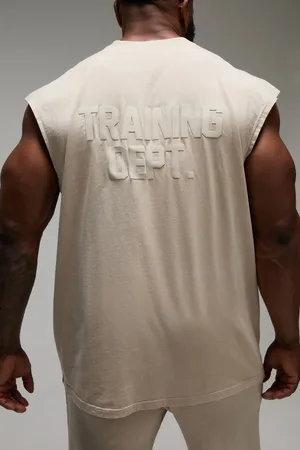 Boohoo Man Active Training Dept Washed Oversized vest - - M