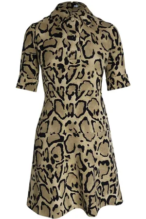 Gucci Preloved Leopard Print ALine Dress Women - Animal Print Mini - - 38