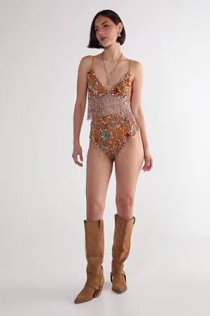 NASTY GAL Womens Star Embellished Tassel Bralet - - 12