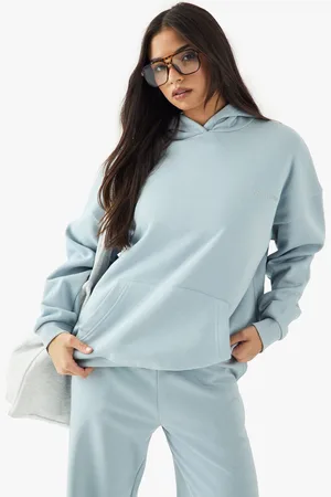 Boohoo Womens DSGN Studio Embroidered Oversized Hoodie - - XL