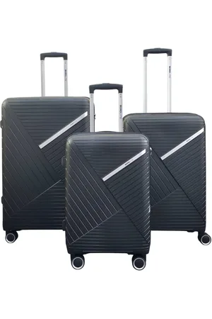Infinity Robust PP Hard Shell 8 Wheels Luggage Travel Holiday Suitcase Set - - One Size