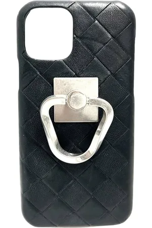 Bottega Veneta Preloved Intrecciato iPhone 12 Leather Case Unisex - Tablet - One Size