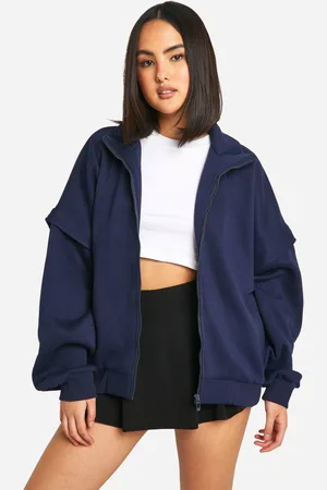 Boohoo Womens Shoulder Detail Bomber Jacket - - 14