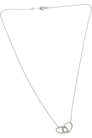 Tiffany & Co. Preloved Interlocking Circles Pendant Necklace Women - Silver Shoulder - - One Size