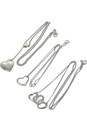Tiffany & Co. Preloved Heart Pendant Necklace Silver Women - - One Size