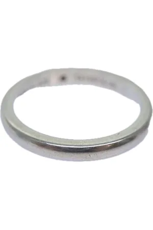 Tiffany & Co. Preloved Classic Band Ring Narrow Women - Silver - - One Size