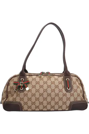 Gucci Preloved GG Plus Boston Bag w Bow Detail Women - Shoulder Bags - One Size