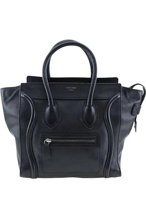 Céline Preloved Nano Luggage Tote Leather Women Handbags - One Size