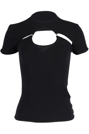 Balmain Preloved Cutout Shoulder Short Sleeve Top Women - Blouses - 26