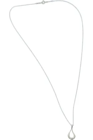 Tiffany & Co. Preloved Paloma Picasso Teardrop Pendant Necklace Women - Silver - - One Size