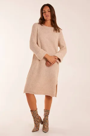 Blue Vanilla Womens Knitted Rib Mini Dress - - One Size
