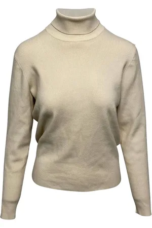 Victoria Beckham Preloved Ribbed Turtleneck jumper Women - - Cream T-Shirts - 8