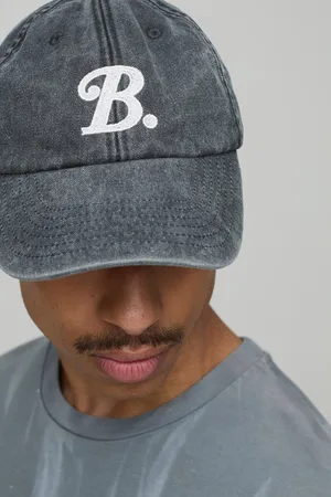 Boohoo B Embroidered Cap - - One Size