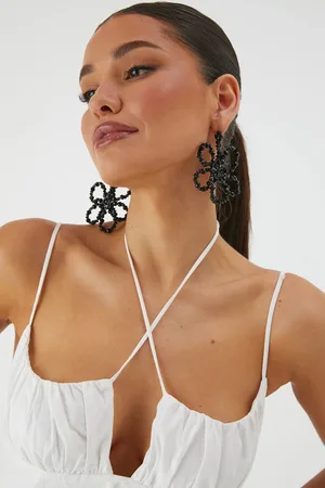 MissPap Womens Statement Floral Bead Earrings - - One Size