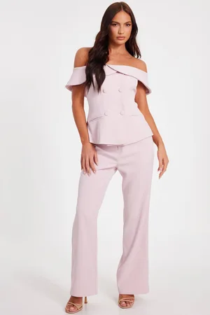Quiz Womens Pale Bardot Waistcoat - 6