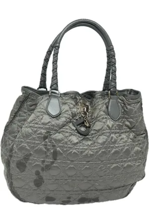 Dior Preloved Dior Quilted Tote Nylon Women - Gray - One Size