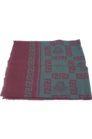 VERSACE Medusa Head Greek Key Scarf Women - Powder Scarves - One Size