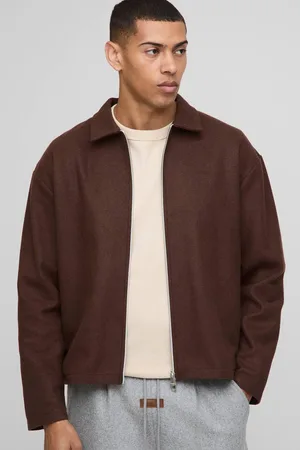 Boohoo Oversized Brushed Texture Overshirt - - S