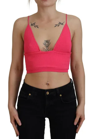 Dsquared2 Preloved Ribbed Knit Crop Top TSH83417 Women - - 6