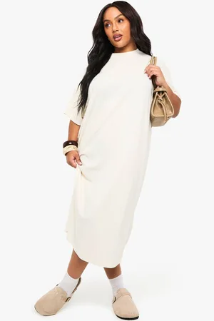Boohoo Womens plus oversized midi t-shirt dress - - 24