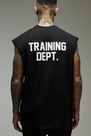 Boohoo Tall Man Active Training Dept Oversized vest - - M
