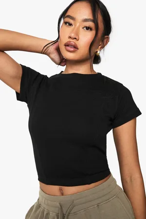 Boohoo Womens Seam Detail Cap Sleeve Top - - 10