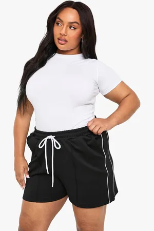Boohoo Womens Plus Tricot Side Stripe Shorts - - 20