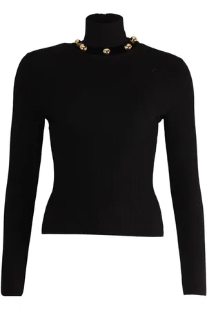 Alexander McQueen Preloved Ribbed Knit Mock Neck jumper Women - - S
