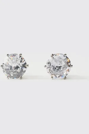 Boohoo Iced Stud Earrings - - One Size