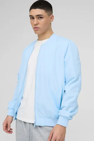 Boohoo Regular Fit Lightweight Nylon Raglan Bomber Jacket - - L