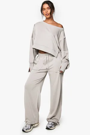 Boohoo Womens Deconstructed Straight Leg Jogger - - XL