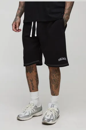 Boohoo Tall Relaxed Worldwide Contrast Stitch Short - - S
