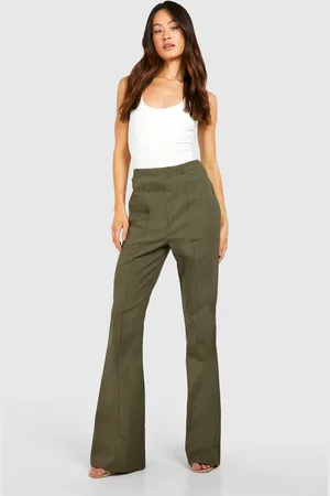 Boohoo Womens Tall Bengaline Stretch Fit And Flare Trouser - - 10
