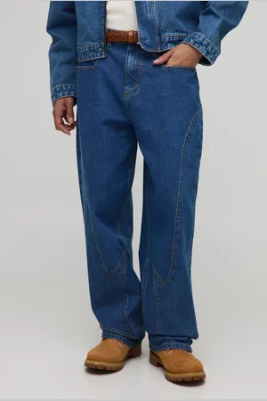 Boohoo Baggy Washed Paneled Jeans - 32R